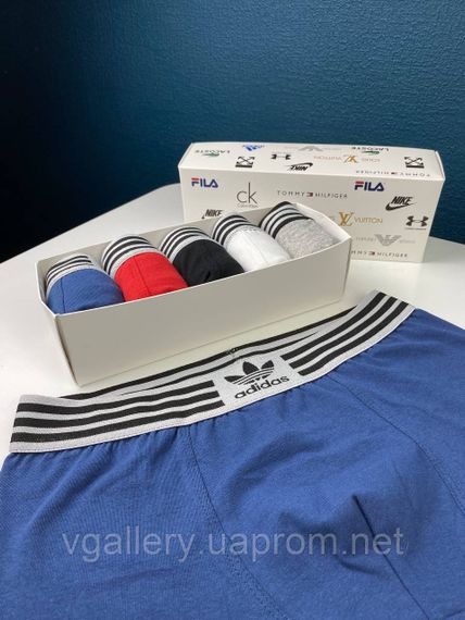 Чоловічий комплект трусів Adidas, подарунковий набір чоловічих трусів Адідас у коробці на 3 штук, набір трусів Адідас | Зображення 3