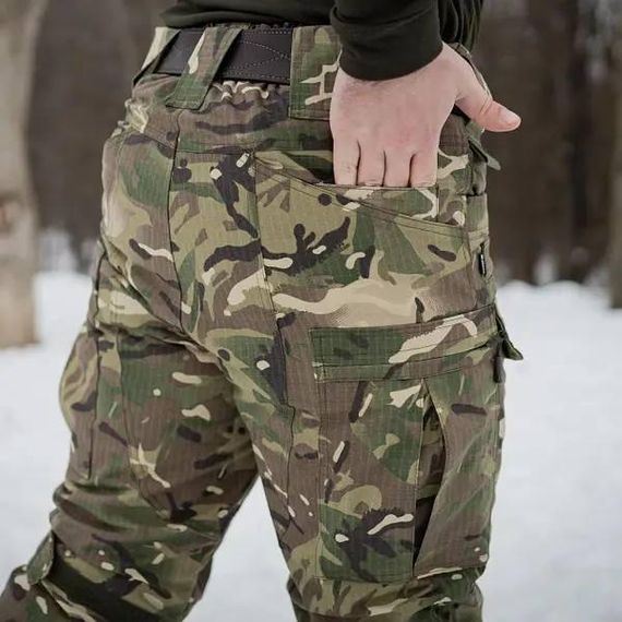 Штани водовідштовхувальні 13 кишень зимові тактичні на флісі Apex мультикам | Зображення 6