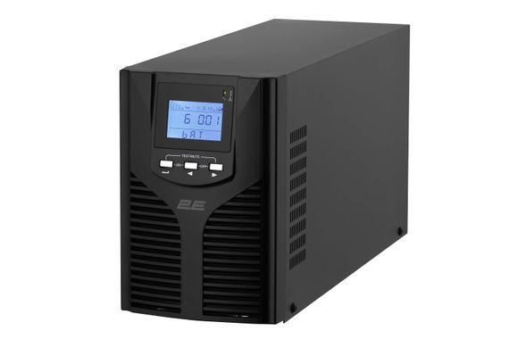 Джерело безперебійного живлення 2E  OD2000, 2000VA/1800W, LCD, USB, 3xSchuko (2E-OD2000)