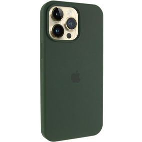 Чохол Silicone Case (AA) Logo with MagSafe для Apple iPhone 13 Pro (6.1") Зелений / Cyprus Green