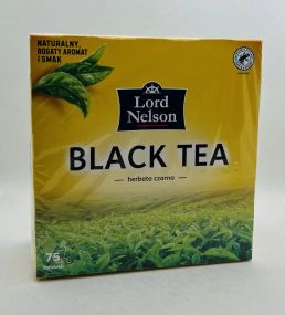 Чай черный без добавок в пакетиках Lord Nelson Black Tea, 75шт Польша