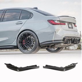 Накладки на задній бампер Flap V3 (для G80, Карбон) для BMW 3 серія G20/21 2018- рр