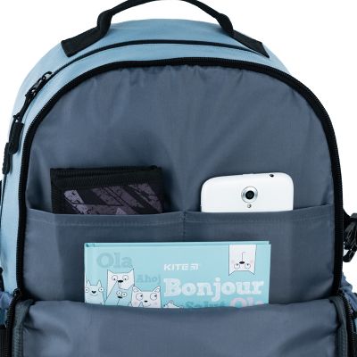 Рюкзак школьный GoPack Education Teens 186 блакитний (GO25-186L-2) | Зображення 4