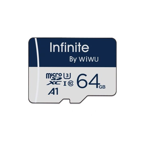 Карта пам'яті Wiwu Wi-FC004 Infinite Series (U3, C10) microSDXC Class 10 - 64GB (без адаптера) Blue