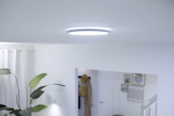 Світильник WiZ стельовий розумний SuperSlim Ceiling, 16W, 1500lm, 29,2см, 2700-6500K, Wi-Fi, білий (929002685101) | Зображення 2