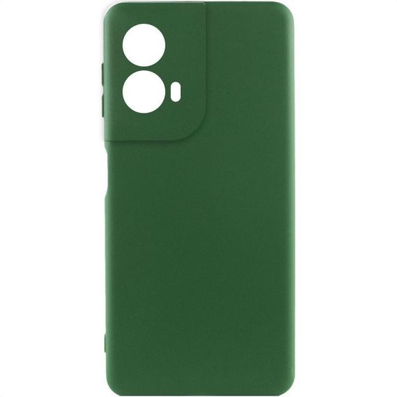 Чохол Silicone Cover Ummi Lakshmi Full Camera (AA) для Motorola Moto G85 Зелений / Dark green