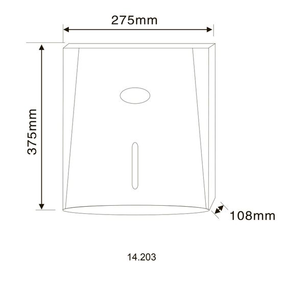 Диспенсер паперових рушників HOTEC 14.203 ABS | Зображення 1