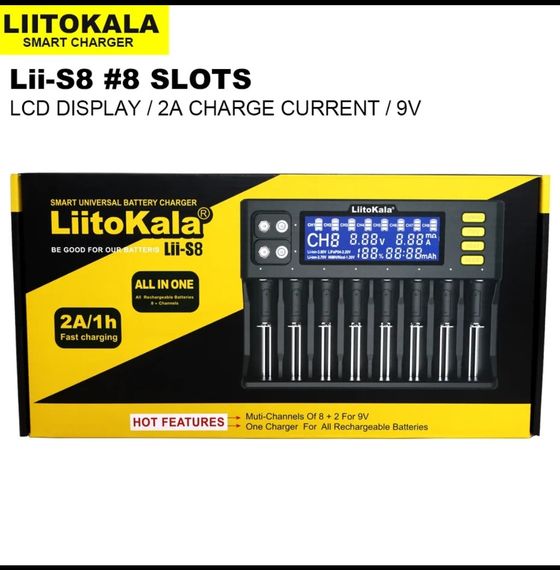 Универсальное зарядное устройство LiitoKala Lii-S8 | Зображення 1