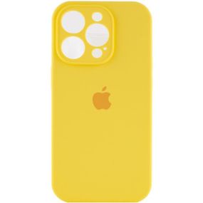 Чохол Silicone Case Full Camera Protective (AA) для Apple iPhone 15 Pro Max (6.7") Жовтий / Yellow
