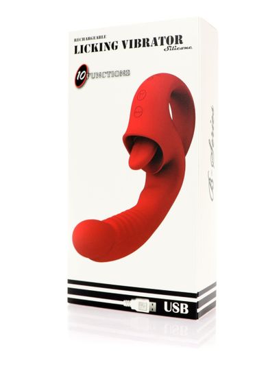 Вібратор Rechargeable Licking Vibrator USB 10 Functions sexstyle | Зображення 5
