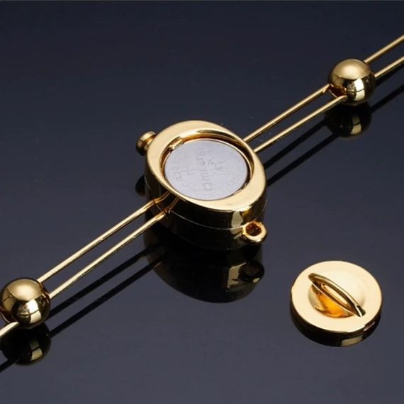 Затискачі для сосків з вібрацією UPKO Double Bar Vibration Nipple та кліторальний ланцюг, золотисті sexstyle | Зображення 6