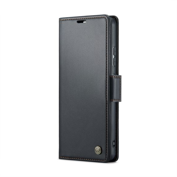 Кожаный чехол-книжка Retro Case для Xiaomi Redmi Note 13 Pro Plus цвет Черный | Зображення 3