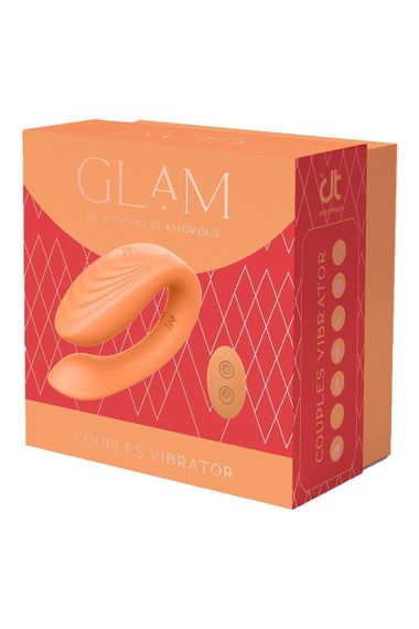 Вибратор для пар на пульте управления DreamToys Glam Couples, оранжевый Sex Aura | Зображення 4