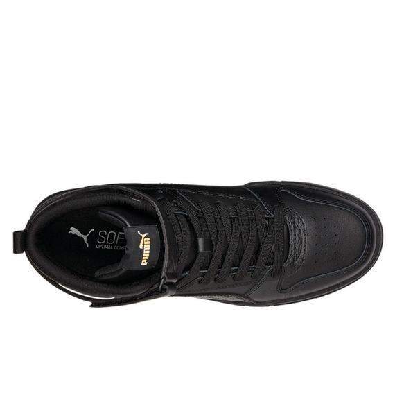 Кроссовки-кеды мужские Puma RBD Game Sneakers 385839 06 (черные, кожаные, повседневные, закрытые, бренд пума) | Зображення 5