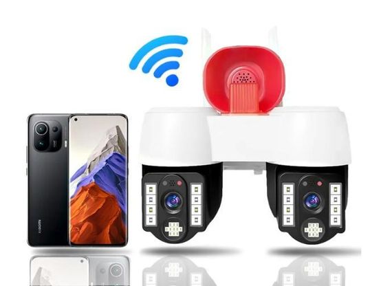Високопродуктивна камера відеоспостереження з двома напрямками руху, WIFI, горизонтальне обертання на 360° та вертикальне на 90°, | Зображення 1