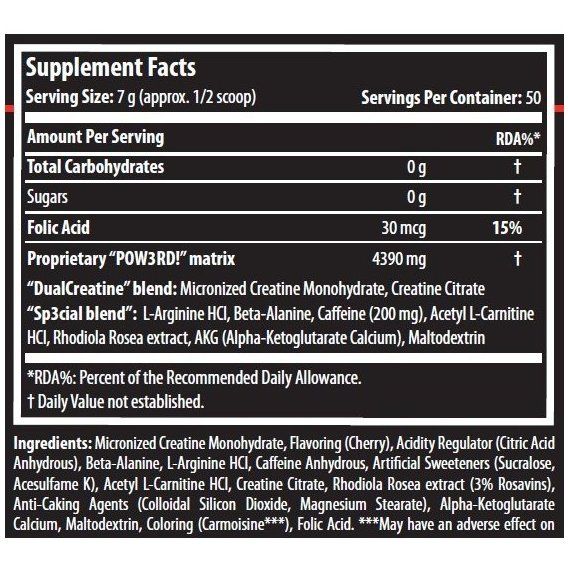 Комплекс до тренування Scitec Nutrition POW3RD! 2.0 350 g /50 servings/ Pear | Зображення 1
