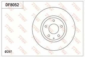 Диск Гальмівний MAZDA 6 2.0-2.5 2013-, CX-5 2.0-2.2 2011- передн. (пр-во TRW)