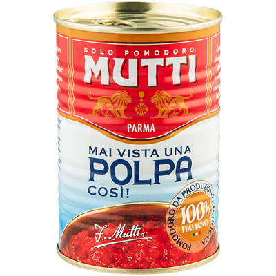 Томаты Mutti Polpa тонко нарезанные пастеризованные 400г