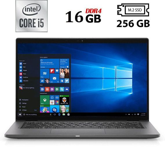 Ультрабук Б-клас Dell Latitude 7410 / 14" (1920x1080) IPS / Intel Core i5-10310U (4 (8) ядра по 1.7 - 4.4 GHz) / 16 GB DDR4 / 256 GB SSD M.2 / Intel UHD Graphics / WebCam / HDMI / Windows 10 б/в
