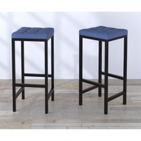 Стул барный Loft Design BS-1 soft синий