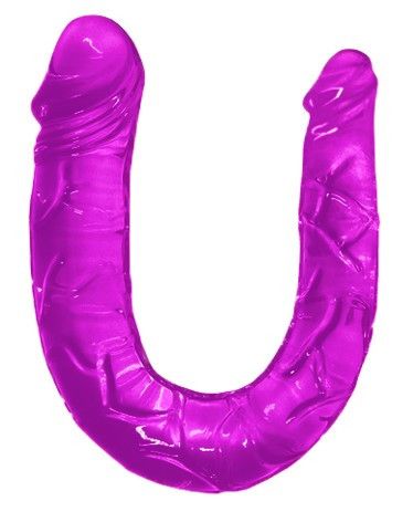 Двосторонній фалоімітатор - Double Dong Purple, 29,8 см Sex Aura | Зображення 1