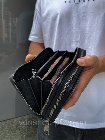 Клатч на две молнии с фактурной натуральной кожи MC-086-5902С | Зображення 7