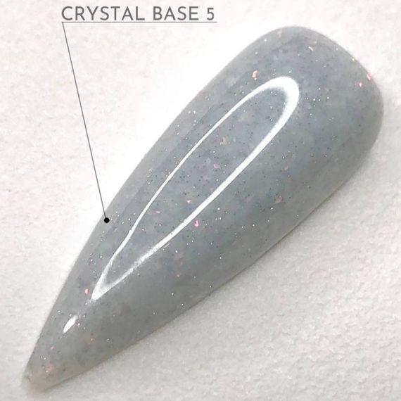 Світловідбивна база Crooz Crystal Base №05 (молочна з блиском) 8мл | Зображення 3