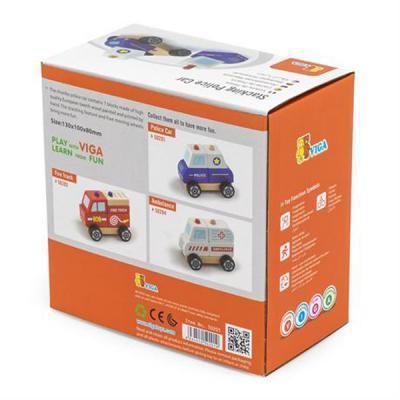 Развивающая игрушка Viga Toys пирамидка Полицейская машинка (50201FSC) | Зображення 2