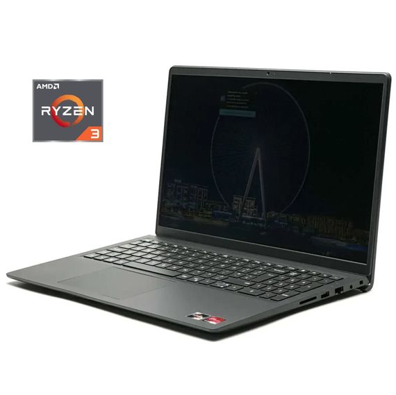 Ультрабук Dell Vostro 3515 / 15.6" (1920x1080) IPS / AMD Ryzen 3 3250U (2 (4) ядра по 2.6 - 3.5 GHz) / 8 GB DDR4 / 128 GB SSD / AMD Radeon RX Vega 3 Graphics / WebCam / Win 10 Pro б/у