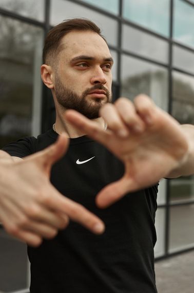 Футболка Nike чорна (лого центр) (1324714427) | Зображення 3