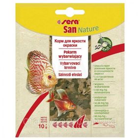 Корм для риб Sera San Nature для яскравості забарвлення в пластівцях 10 г 0024201