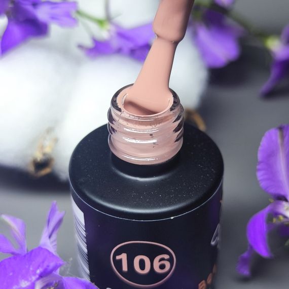 Гель-лак для нігтів Bee Nails 106 (лілово-бежевий) 8мл