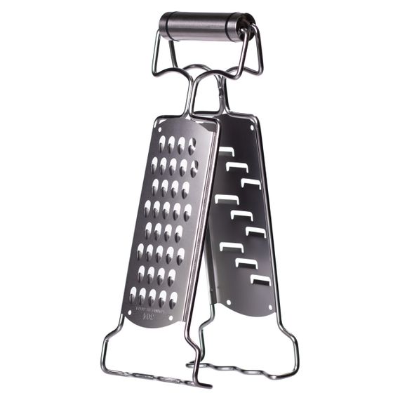 Терка кухонна з нержавіючої сталі  9×4×24 (см) ручна двостороння терка для овочів