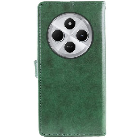 Шкіряний чохол-книжка GETMAN Gallant (PU) для Xiaomi Redmi 14C / Poco C75 Зелений | Зображення 2