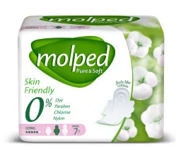 Гігієнічні прокладки Molped Pure Soft Long 5 крапель 7 шт