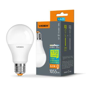 Світлодіодна лампа VIDEX A60h 6.2W E27 4100K