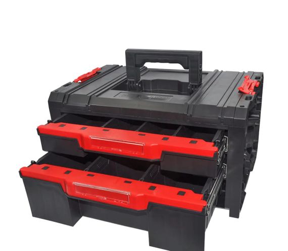 Ящик для инструментов с выдвижными ящиками Haisser System PRO BasiС 90123 136839 450x310x244 мм