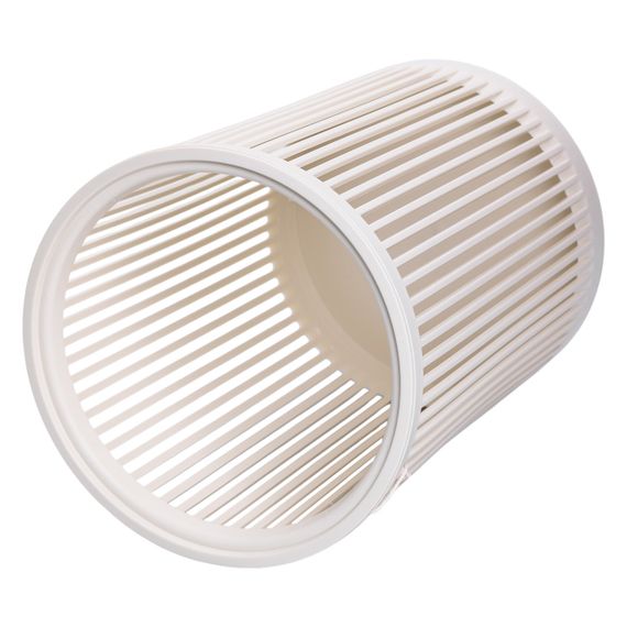 Кошик для сміття пластиковий в офіс для паперу 8 (л) кошик під сміття відро для сміття Білий | Зображення 1