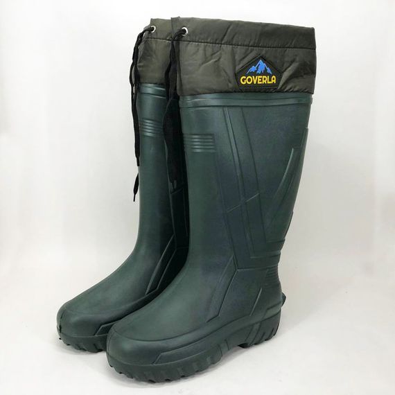 Чоботи якісні утеплені гумові високі. Розмір 42, Гумова рибальське взуття, Чоловічі чоботи | Зображення 9