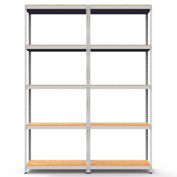 Металевий стелаж MRL-1500 ( 1200x300) подвійний білий | Зображення 1