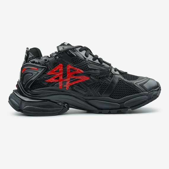 Кросівки Ba1lenc1iagaRunner Graffiti Black Red 12003 45 29-29.5 см | Зображення 7