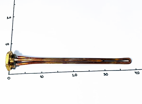 Тэн для батареи 2000w с левой резьбой 1 1/4" Thermowatt (Италия) | Зображення 1