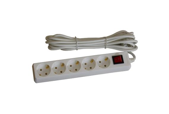 Подовжувач П53в 5 місця 2Р+РЕ 3 метрів 3х1мм2 з вимикачем Ny95505747