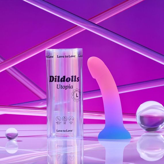 Дилдо з кольоровим градієнтом Love To Love DILDOLLS - UTOPIA L ультрам'який Sex Aura | Зображення 5