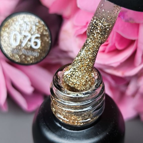 Гель-лак ART in detail 76 (бронзовий  з іскристими блискітками) 6мл