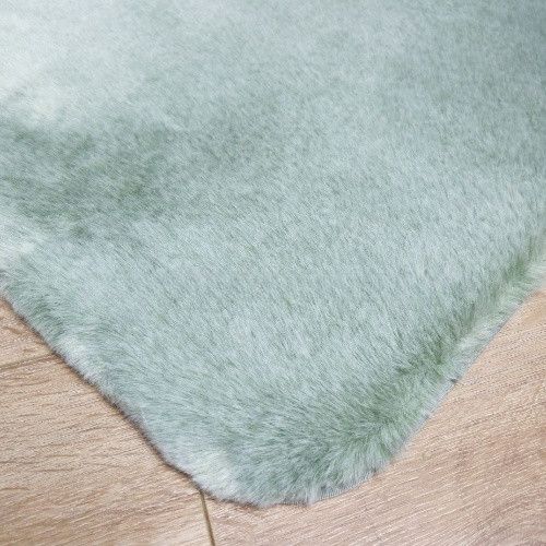 Килимок для підлоги з еко-хутра ТМ Dariana Tweed 75*150 см м'ятний | Зображення 5