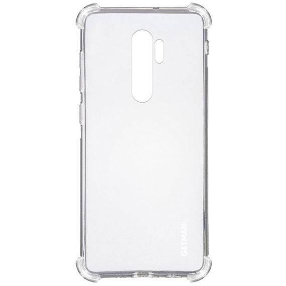 TPU чохол GETMAN Ease logo посилені кути для Xiaomi Redmi Note 8 Pro Безбарвний (прозорий)