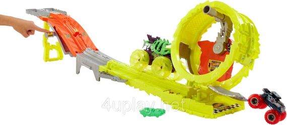 Трек Хот Вілс Монстр-трак Заряджай та переслідуй Оригінал Hot Wheels Monster Trucks Race & Chase Challenge | Зображення 4