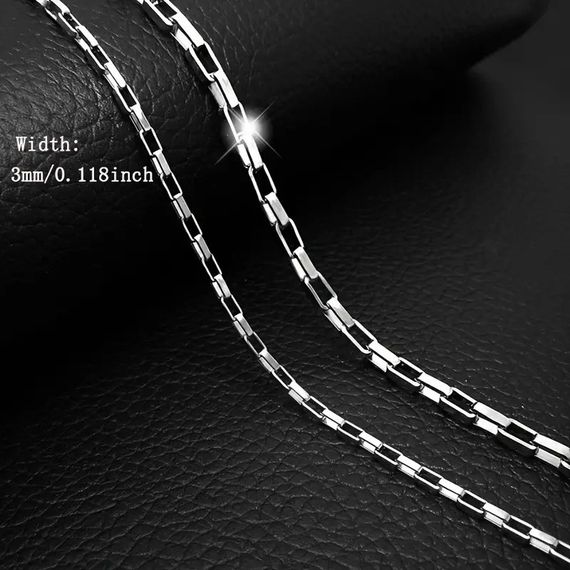 Цепочка из нержавеющей стали Titan Edge 55 см серебристая унисекс | Зображення 5