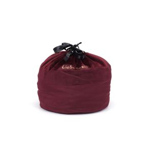 Бархатный мешочек для хранения игрушек Liebe Seele Wine Red Large Storage Bag Cylindrical, 24х25 см Sex Aura